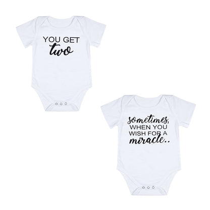 Twin baby jumpsuit