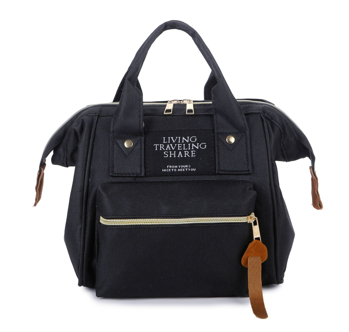 Mommy Chic Mini Backpack: Stylish Oxford Zip Shoulder Bag