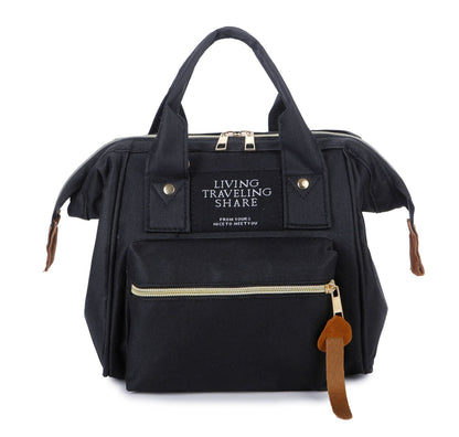 Mommy Chic Mini Backpack: Stylish Oxford Zip Shoulder Bag