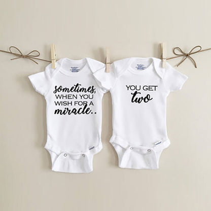 Twin baby jumpsuit