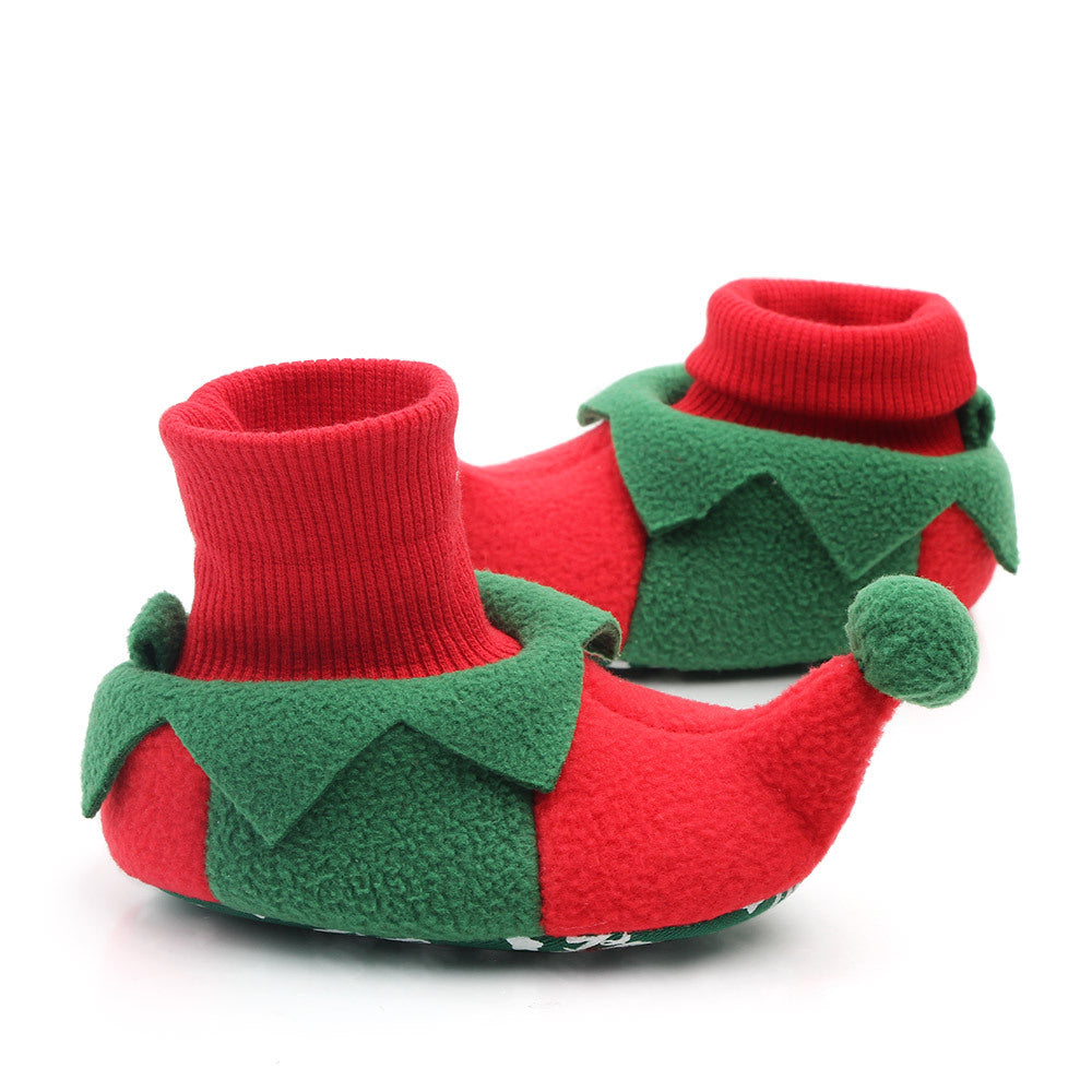 FestiveFeet: Christmas Cheer Soft Sole Toddler Shoes