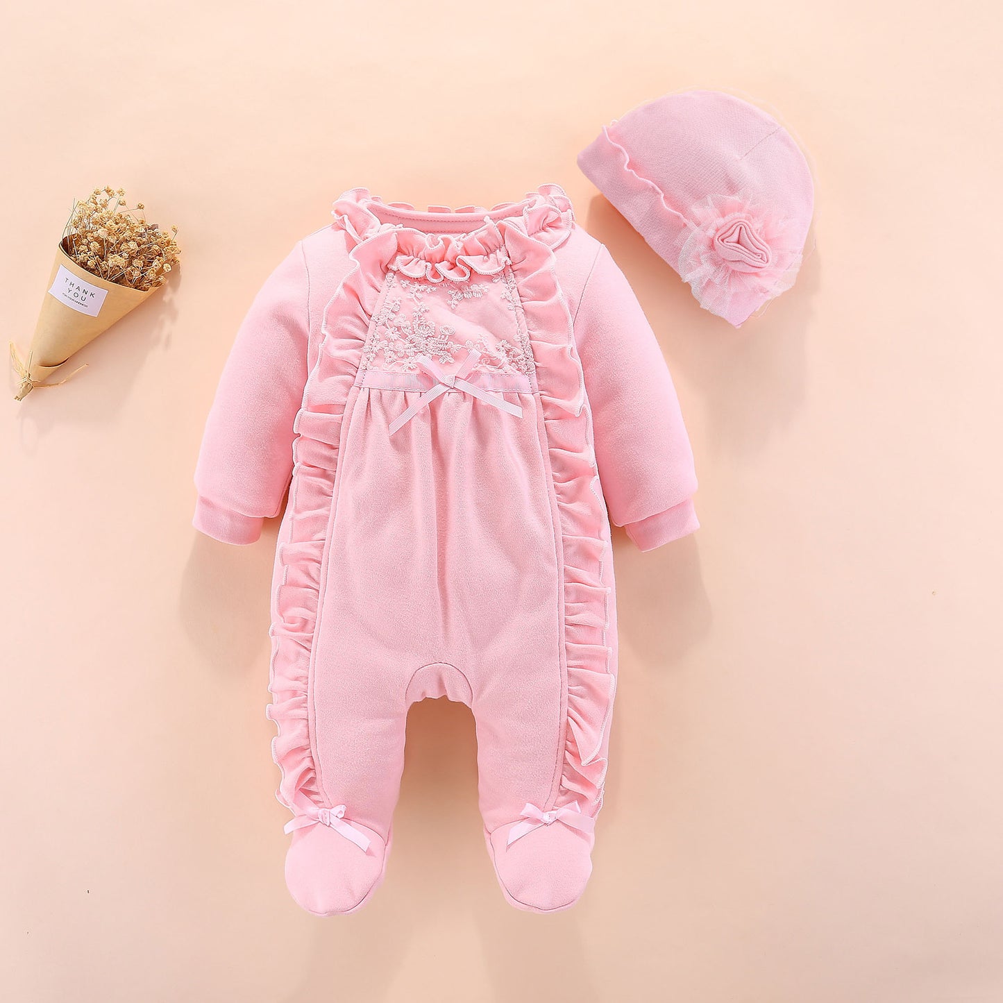 CozyBear HugSuit: Toasty Padded Romper