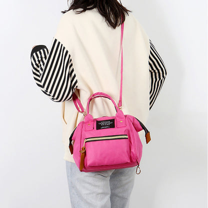 Mommy Chic Mini Backpack: Stylish Oxford Zip Shoulder Bag