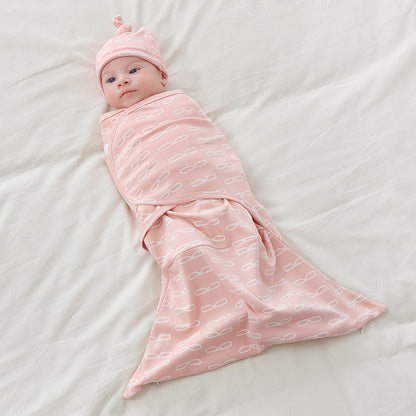 Baby Anti Startle Sleeping Bag Four Seasons Pure Cotton