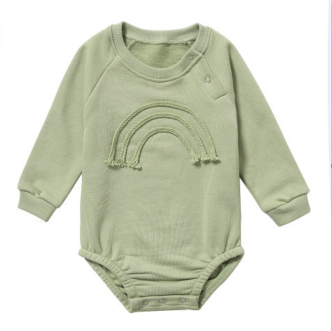 Unisex Baby Waffle Cotton Romper - Long Sleeve, Comfort-Fit Playsuit for Newborns