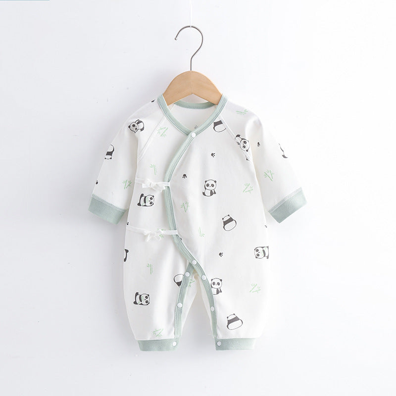 Newborn Clothes Pure Cotton Boneless Baby Jumpsuit Four Seasons Bandage