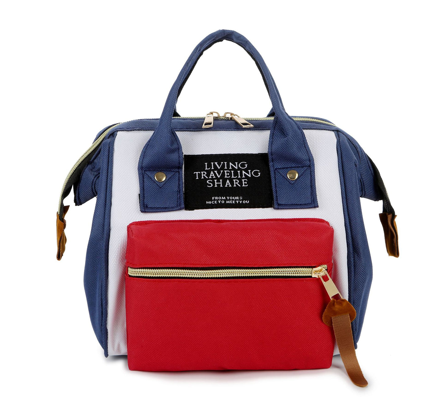 Mommy Chic Mini Backpack: Stylish Oxford Zip Shoulder Bag