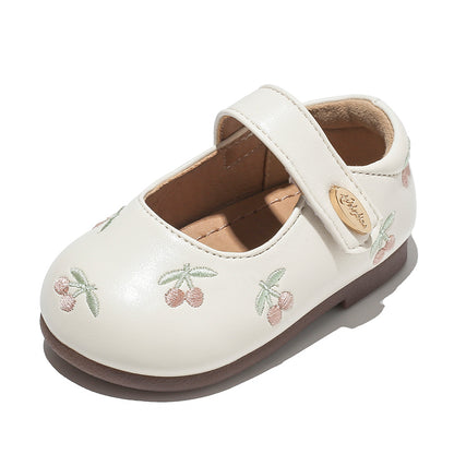 Enchanted Blooms: Non-Slip Breathable Embroidered Single Shoes