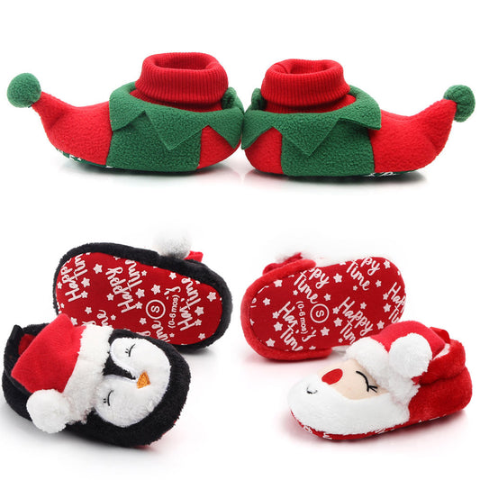 FestiveFeet: Christmas Cheer Soft Sole Toddler Shoes