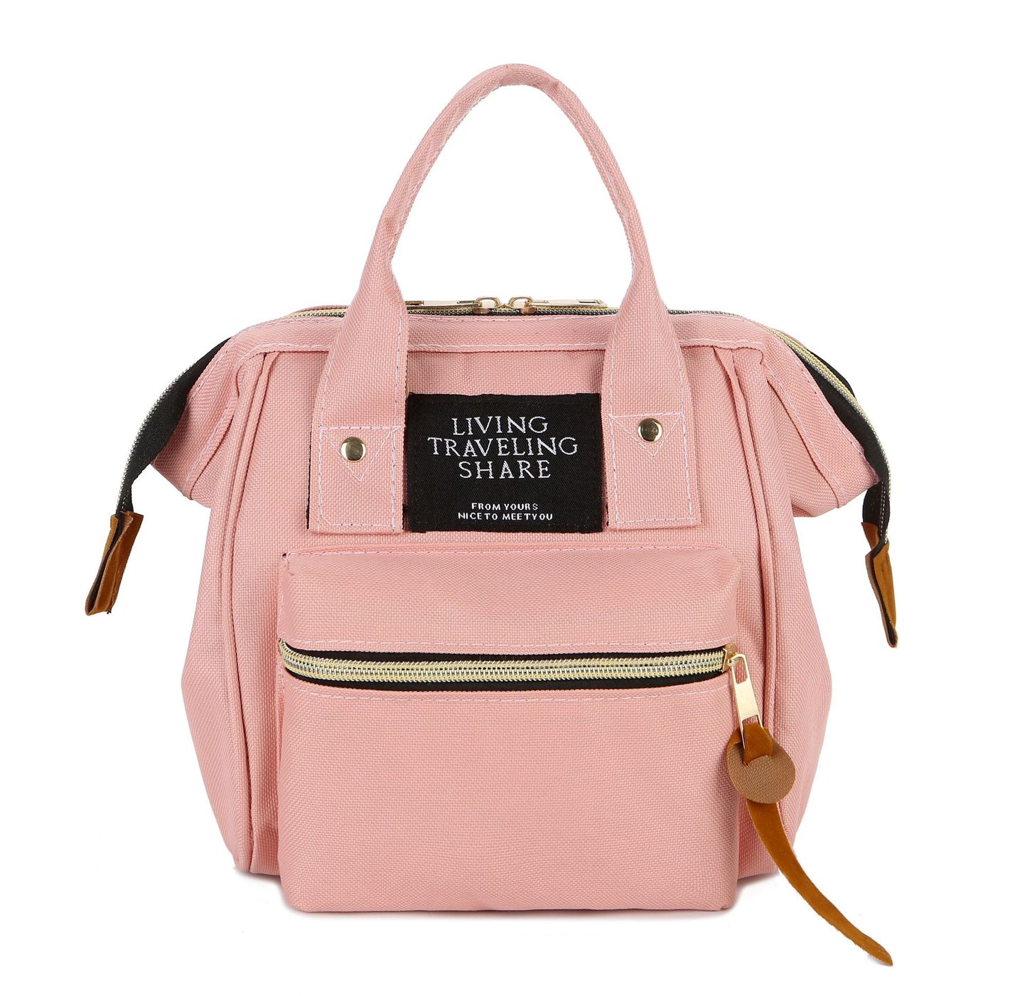 Mommy Chic Mini Backpack: Stylish Oxford Zip Shoulder Bag