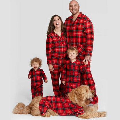 Baby Plaid Collared Neck Long Sleeve Jumpsuit